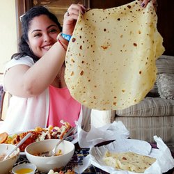 La Cava Hacienda Ortegas - The large flour tortillas that came with our order