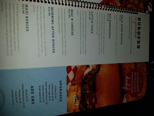 Menu photo 4 Beach House Grill Kingsville, ON