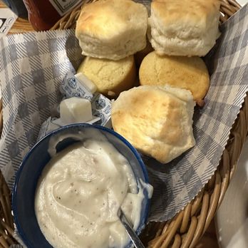 Cracker Barrel Old Country Store - Biscuits and gravy included w/ build your own homestyle breakfast - American Near Me - Springville, Utah Cracker Barrel Old Country Store - Biscuits and gravy included w/ build your own homestyle breakfast - American Near Me - Springville, Utah