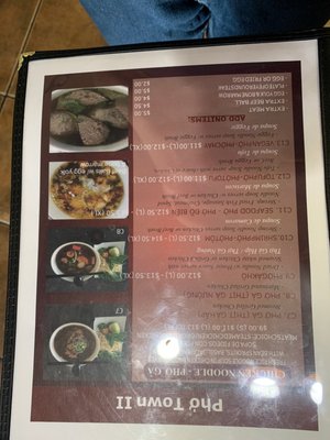 Menu photo 1 Pho Town II Cypress, TX