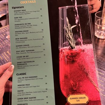 Kin Long Beach - Cocktail menu - Thai Near Me - Long Beach, California