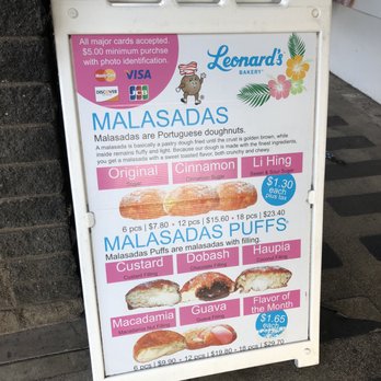 Leonard's Bakery - Menu December 2020 - Bakeries Near Me - Honolulu, Hawaii Leonard's Bakery - Menu December 2020 - Bakeries Near Me - Honolulu, Hawaii