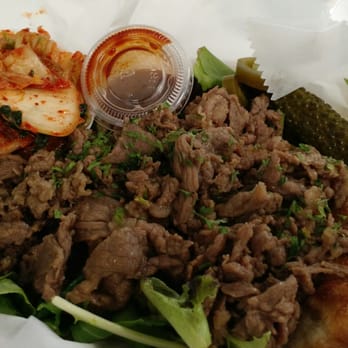 Bo's Kitchen - Pork Mandu with Meat - Beef Bulgogi - Food Trucks Near Me - Durham, North Carolina