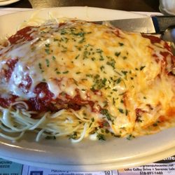 Charlie's Inn - Chicken Parmesan with angel hair