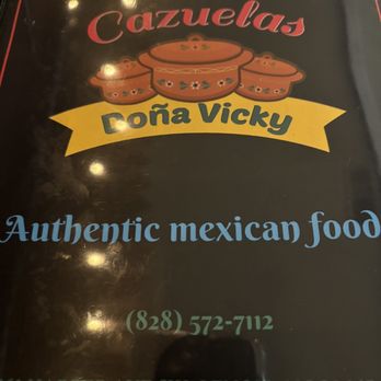 Cazuelas Dona Vicky - Front of menu - Mexican Near Me - Lenoir, North Carolina Cazuelas Dona Vicky - Front of menu - Mexican Near Me - Lenoir, North Carolina