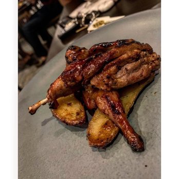 Salt & Marrow Kitchen - Grilled Manchester Farm Quail Barbeque Glazed Quail with Thyme & Garlic Confit Fingerling Potato - Bars Near Me - North Augusta, South Carolina Salt & Marrow Kitchen - Grilled Manchester Farm Quail Barbeque Glazed Quail with Thyme & Garlic Confit Fingerling Potato - Bars Near Me - North Augusta, South Carolina
