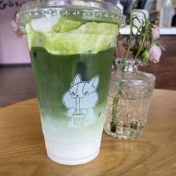 Gotcha Tea - matcha + cheese foam topping - Bubble Tea Near Me - San Diego, California