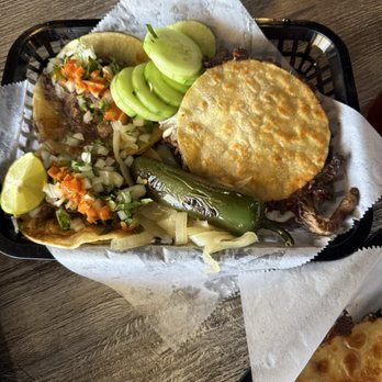 Tacos Los Vales - Taco and Maiz Carne Adobada Quesadilla - Tacos Near Me - Phoenix, Arizona