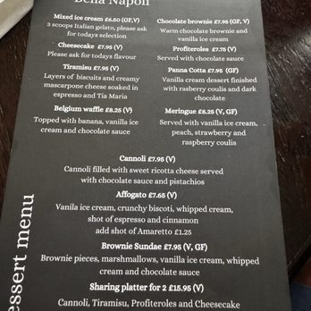 Bella Napoli - Dessert Menu 6.2026 - Italian Near Me - Abingdon, OXF Bella Napoli - Dessert Menu 6.2026 - Italian Near Me - Abingdon, OXF