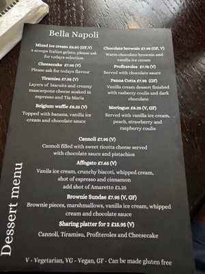 Menu photo 2 Bella Napoli Abingdon, OXF Menu photo 2 Bella Napoli Abingdon, OXF