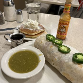The Original Pancake House - Sandy - Breakfast burrito came with pancakes!! - American Near Me - Sandy, Utah The Original Pancake House - Sandy - Breakfast burrito came with pancakes!! - American Near Me - Sandy, Utah