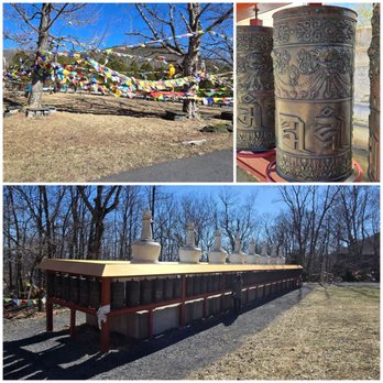 Karma Triyana Dharmachakra - 03/21/2025 - Prayer wheels and flags - Buddhist Temples Near Me - Woodstock, New York
