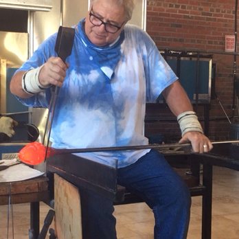 Conway Glass - During the glass making demonstration - Home & Garden Near Me - Conway, South Carolina