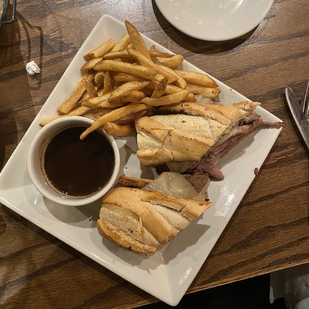 a sandwich and french fries