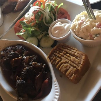 De' Coal Pot - Amazing Ox Tail Stew (and 3 sides) - Caribbean Near Me - St. Thomas, Virgin Islands