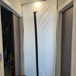 Tip Top Drain Pros & Plumbing Experts - The whole room was covered with polythene so my walls didn't get covered in dust and they installed a zipper door.