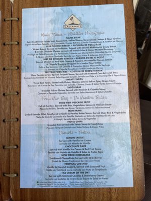 Menu photo 3 Castaway Puerto Vallarta, JAL