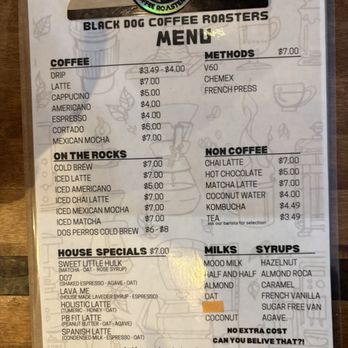 Black Dog Coffee Roasters - Menu - Coffee Roasteries Near Me - Long Beach, California