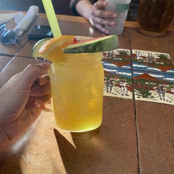 El Mariachi Mex & Grill - Piñata margarita & beer pitcher in the back - Bars Near Me - Jacksonville, North Carolina El Mariachi Mex & Grill - Piñata margarita & beer pitcher in the back - Bars Near Me - Jacksonville, North Carolina