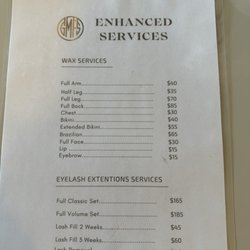 Great Massage And Facial Spa - enhanced services pricing - dec 2022