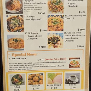 Cucina Moon - Menu - Pasta Shops Near Me - Honolulu, Hawaii