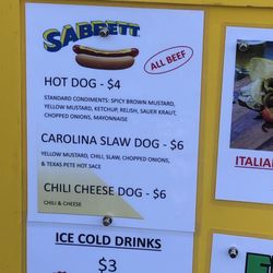 Simply Hot Dogs - Menu