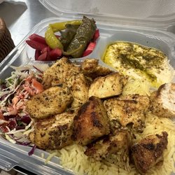 Mr Chickpea - Chicken kabob plate