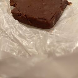 McJak Candy Co - The last of my bar of fudge.  It's incredibly good.