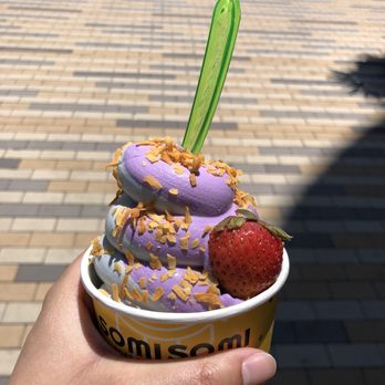 Somisomi - Ube black sesame swirl - Desserts Near Me - Cupertino, California Somisomi - Ube black sesame swirl - Desserts Near Me - Cupertino, California