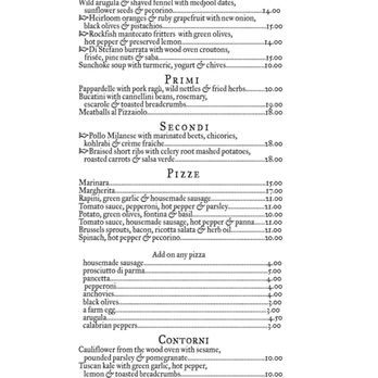 Pizzaiolo - Menu January 30, 2020 - Italian Near Me - Oakland, California Pizzaiolo - Menu January 30, 2020 - Italian Near Me - Oakland, California