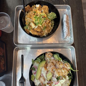 Torchy's Tacos - torched bowls: The Big Tipsy Bowl (top) & The Moontower Bowl (bottom) - Tacos Near Me - Austin, Texas