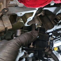 The Automotive Clinic - 2020 Mercedez benz c300 coolant tube bust open on the customer. Replaced it and a few other things.