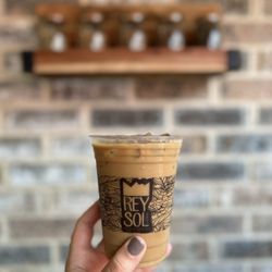 Rey Sol Coffee - Autumn Chai (seasonal) to go -- made it dirty
