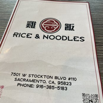 Rice & Noodles - Chinese Near Me - Sacramento, California