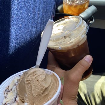 Grandma Daisy's - The coffees weren't from this establishment but the ice cream was, it's coffee flavored and moose tracks flavored - Candy Stores Near Me - Boulder City, Nevada