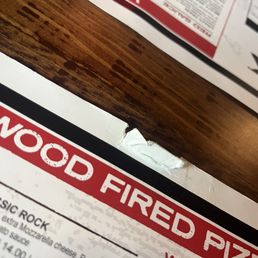 Menu ripped Menu ripped