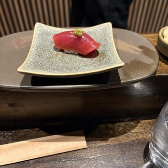 On10 - Bluefin lean tuna with pickled wasabi - Japanese Near Me - Atlanta, Georgia On10 - Bluefin lean tuna with pickled wasabi - Japanese Near Me - Atlanta, Georgia