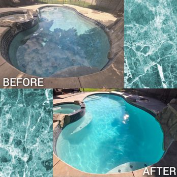 Webber Pool - Before and After of our amazing pool refresh - General Contractors Near Me