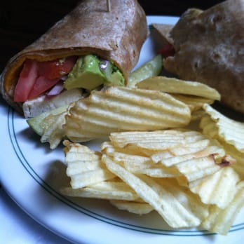 Gypsy Coffee House - Chicken wrap with chips - Coffee & Tea Near Me - Tulsa, Oklahoma