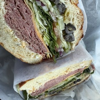 Lancaster Deli & Liquor - Pastrami fully loaded with all the veggies. Photo does not accurately reflect the thick size of this. - Sandwiches Near Me - Lancaster, California