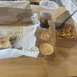 Pita Way - -Detroit Chicken Shawarma -Side of Fire Fries