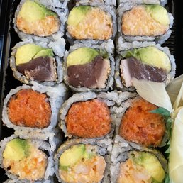 Spicy tuna, Lobster Salad Avocado Roll and Sesame Tuna Avocado Roll!! Delicious as always Spicy tuna, Lobster Salad Avocado Roll and Sesame Tuna Avocado Roll!! Delicious as always