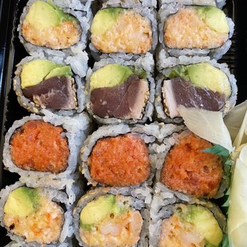 Inaka Asian Cuisine - Spicy tuna, Lobster Salad Avocado Roll and Sesame Tuna Avocado Roll!! Delicious as always - Japanese Near Me - Brooklyn, New York Inaka Asian Cuisine - Spicy tuna, Lobster Salad Avocado Roll and Sesame Tuna Avocado Roll!! Delicious as always - Japanese Near Me - Brooklyn, New York