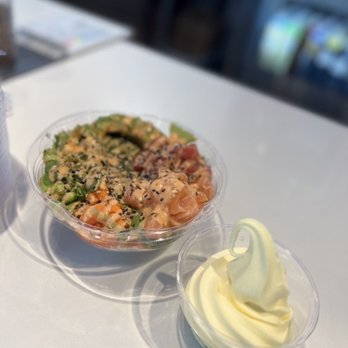 Atlantic Poké - Marlborough - The Atlantic & pineapple sorbet. - Poke Near Me - Marlborough, Massachusetts