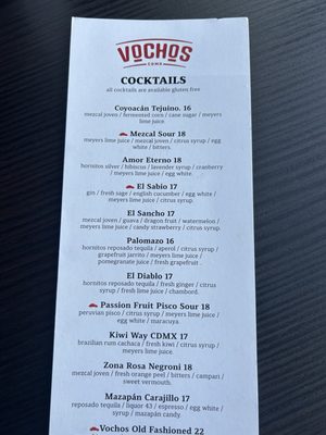 Menu photo 1 Vochos Wilmington, NC Menu photo 1 Vochos Wilmington, NC