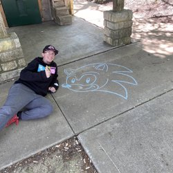 Yeah, I drew that LOL. Someone left chalk!