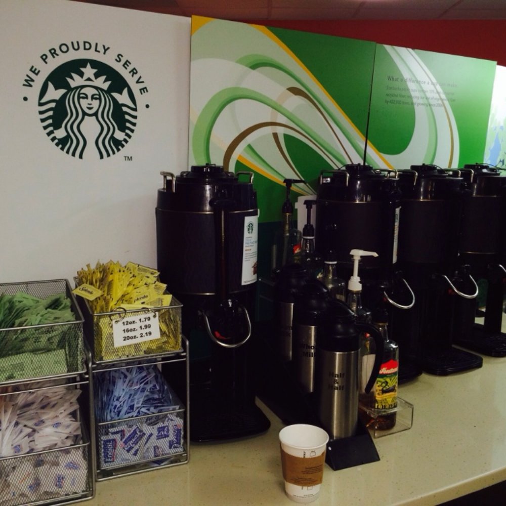 The Lafayette Grill in the hospital has a Starbucks bar!