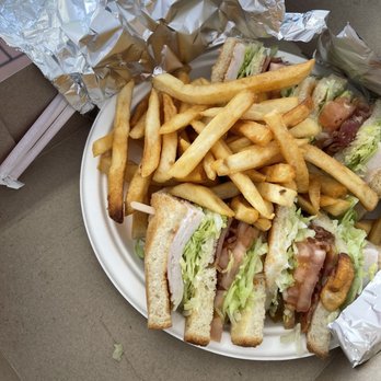 George's Drive-In - Club Sandwich and Fries - American Near Me - Riverside, California