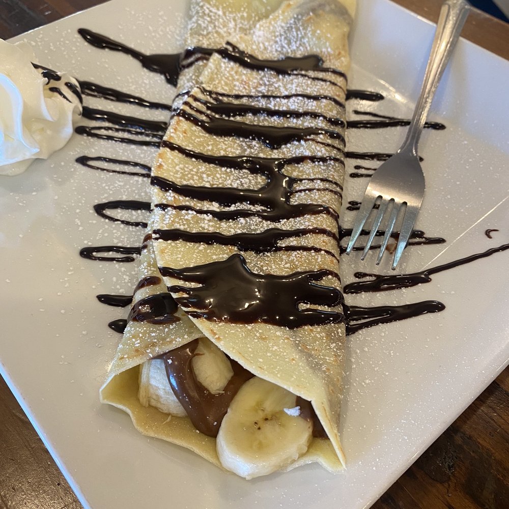 Over Flow Coffee House - Nutella Banana Crepe - Creperies Near Me - Liberty, Missouri