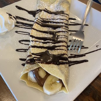 Over Flow Coffee House - Nutella Banana Crepe - Creperies Near Me - Liberty, Missouri